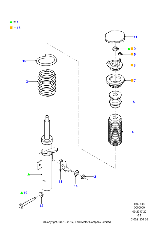 FORD 2001212 - Shock Absorber onlydrive.pro