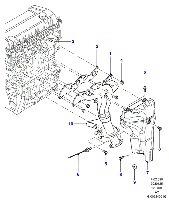 FORD 1 123 897 - Exhaust manifold: 1 pcs. onlydrive.pro