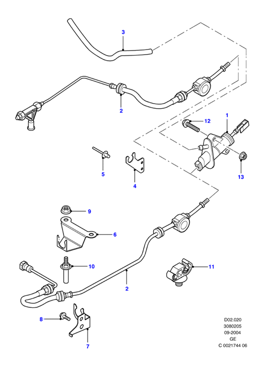 FORD 1351651 - Pagrindinis cilindras, sankaba onlydrive.pro