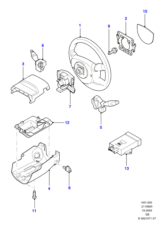 FORD 1142542 - Steering Column Switch onlydrive.pro