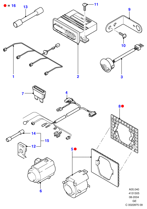 FORD 4760453 - Sensor, parking assist onlydrive.pro