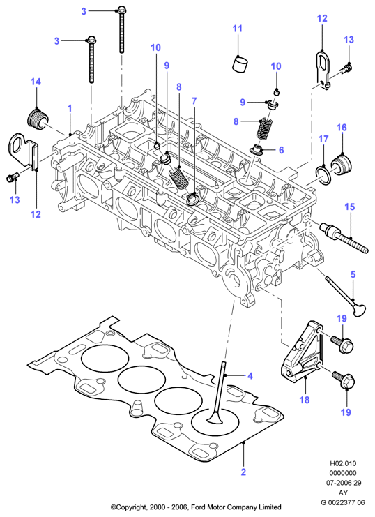 MAZDA 1302345 - Blīve, Motora bloka galva onlydrive.pro