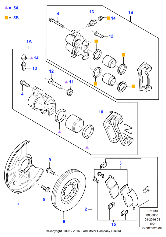 FORD 3664608 - Тормозной суппорт onlydrive.pro