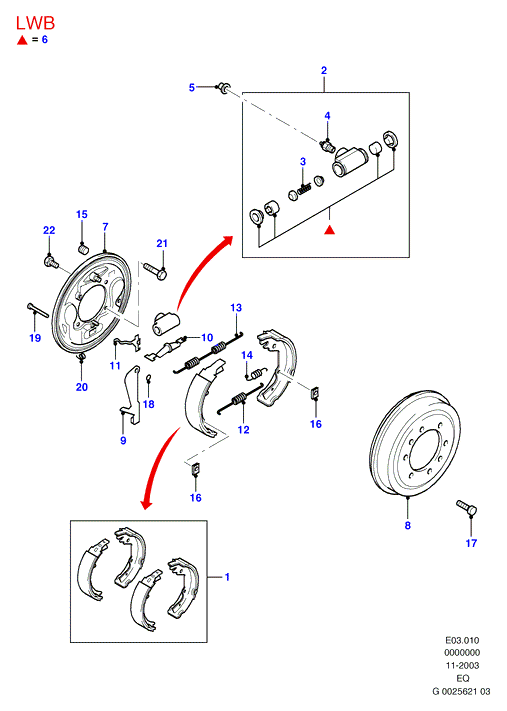 FORD 3651347 - Brake Shoe Set onlydrive.pro