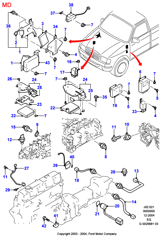 FORD 2029384 - Sender Unit, oil pressure onlydrive.pro