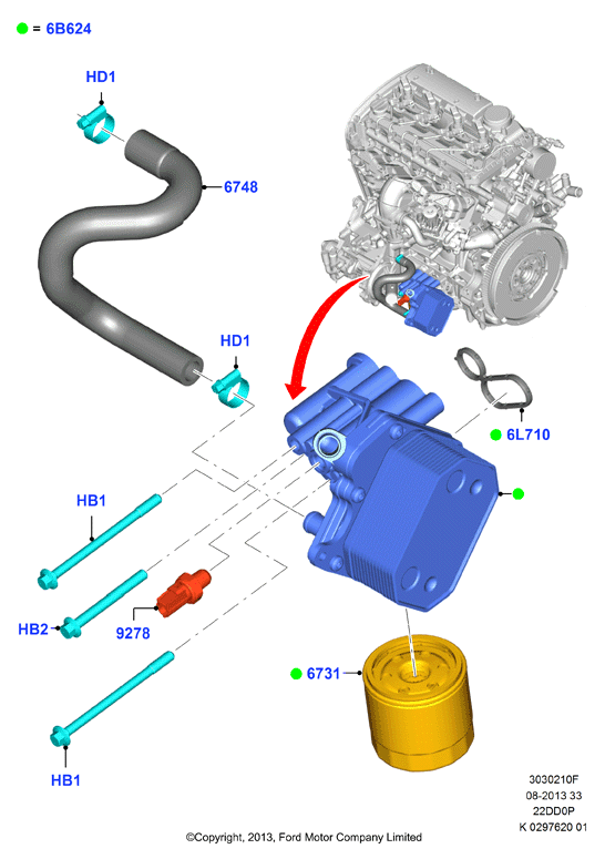 FIAT 1829179 - Õliradiaator,mootoriõli onlydrive.pro