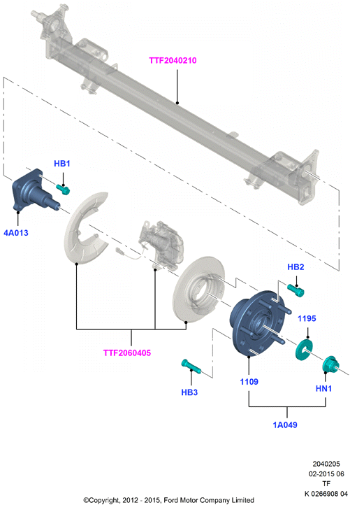 FORD 1763850 - Rattalaagrikomplekt onlydrive.pro