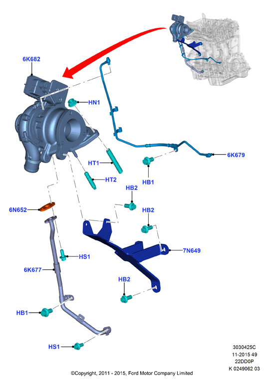 FORD 1763650 - Alyvos žarna onlydrive.pro