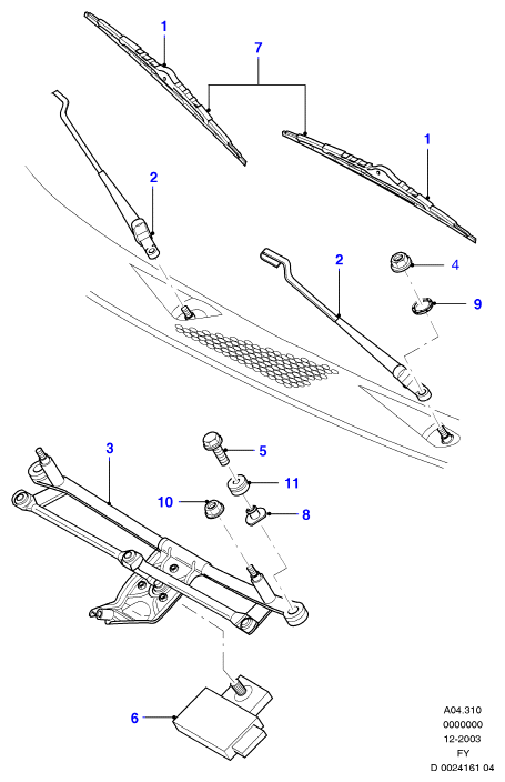 FORD 2123299 - Klaasipuhastaja kumm onlydrive.pro