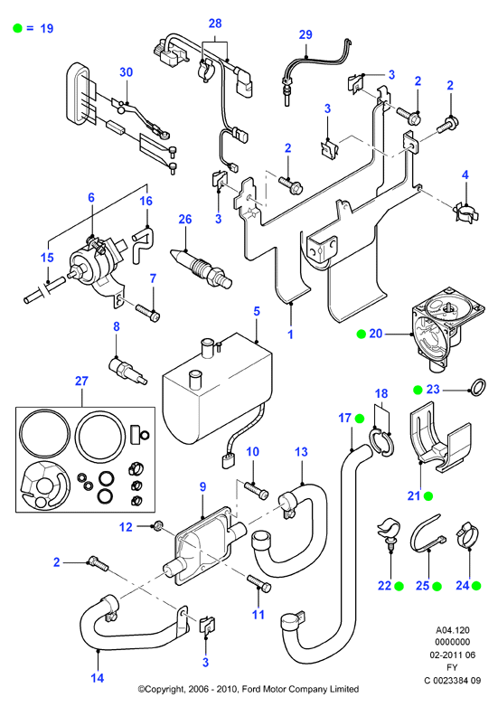 FIAT 4407490 - Auxiliary fuel fired pre-heater: 1 pcs. onlydrive.pro