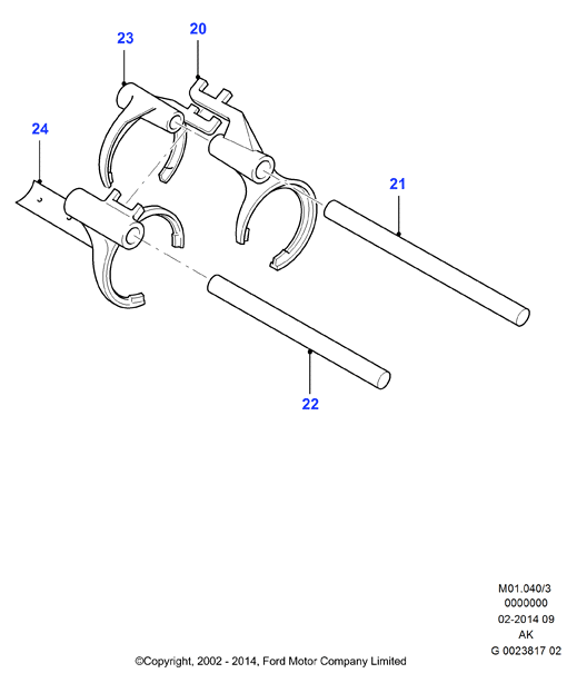 FORD 1334993 - Remkomplekts, Pārslēdzējsvira onlydrive.pro