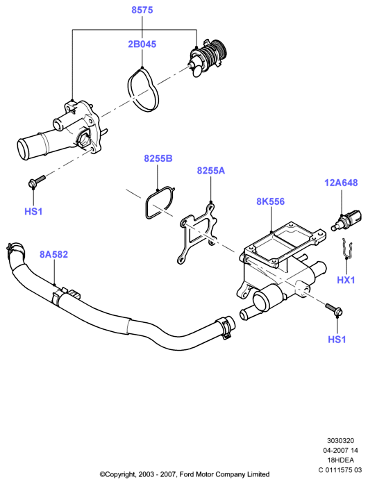 FORD 1 892 398 - Sensor, coolant temperature onlydrive.pro