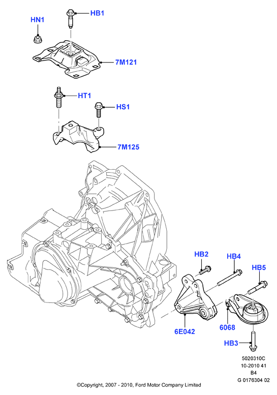 FORD 1 326 816 - Mounting, automatic transmission onlydrive.pro