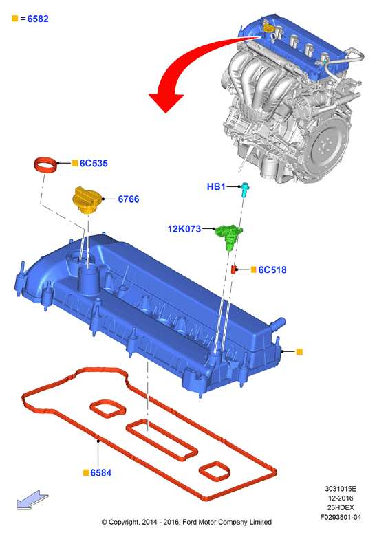 FORD 5 157 382 - Gasket Set, cylinder head cover onlydrive.pro