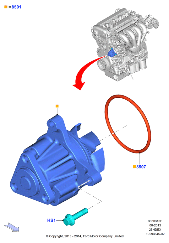 FORD 5135746 - Ūdenssūknis onlydrive.pro