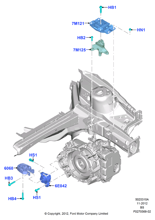 FORD 1751001 - Piekare, Pārnesumkārba onlydrive.pro