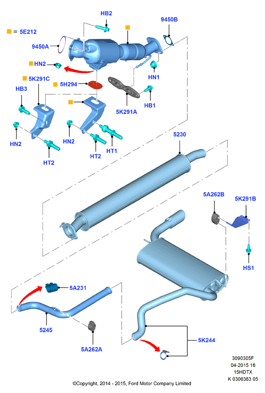 FORD 1 854 892 - Pipe Connector, exhaust system onlydrive.pro