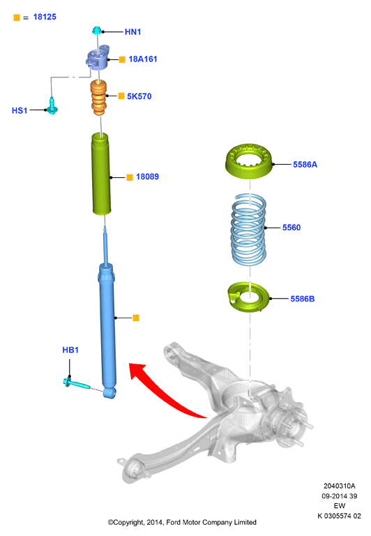 FORD 2068019 - Shock Absorber onlydrive.pro