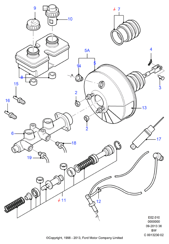 FORD 1047659 - Brake Master Cylinder onlydrive.pro