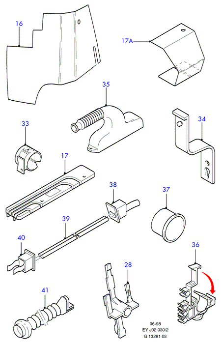 Opel 1605223 - Wiring mountings: AR pcs. onlydrive.pro