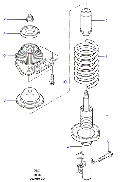 FORD 6 838 725 - Top Strut Mounting onlydrive.pro