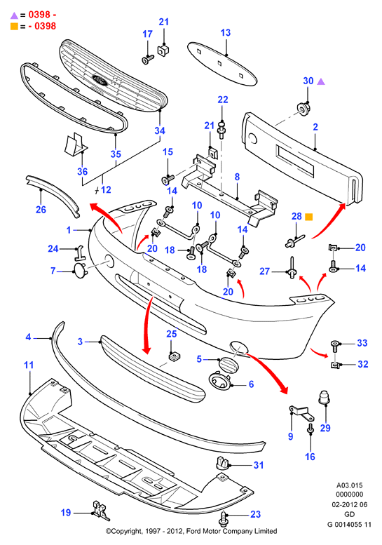 FORD 1054500 - Spoiler onlydrive.pro