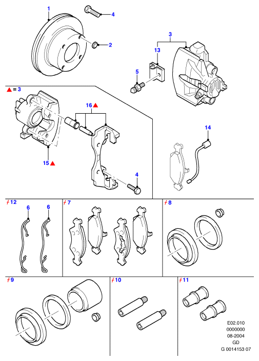 FORD 1521325 - Brake Pad Set, disc brake onlydrive.pro