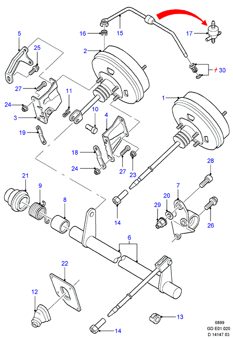 FORD 1026895 - Brake Booster onlydrive.pro