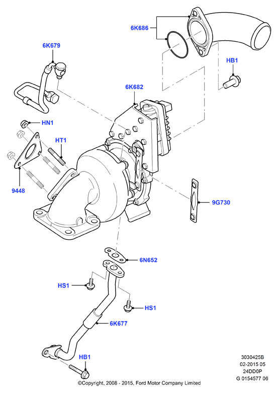 FORD 1505921 - Gasket, charger onlydrive.pro