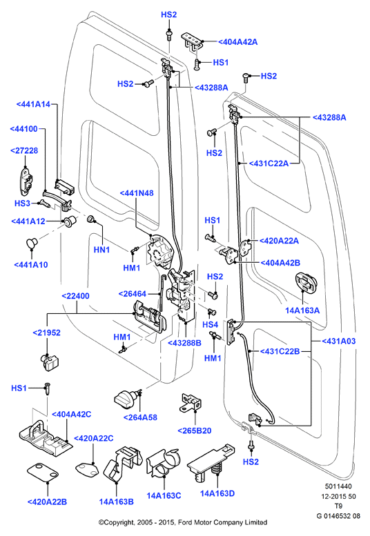 FORD 4125528 - Guide, locking knob, pin onlydrive.pro