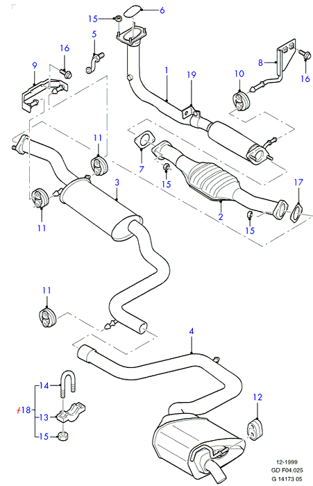 FORD 1 103 021 - Exhaust Pipe onlydrive.pro