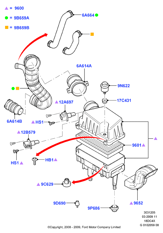 FORD 1 516 739 - Воздушный фильтр, двигатель onlydrive.pro