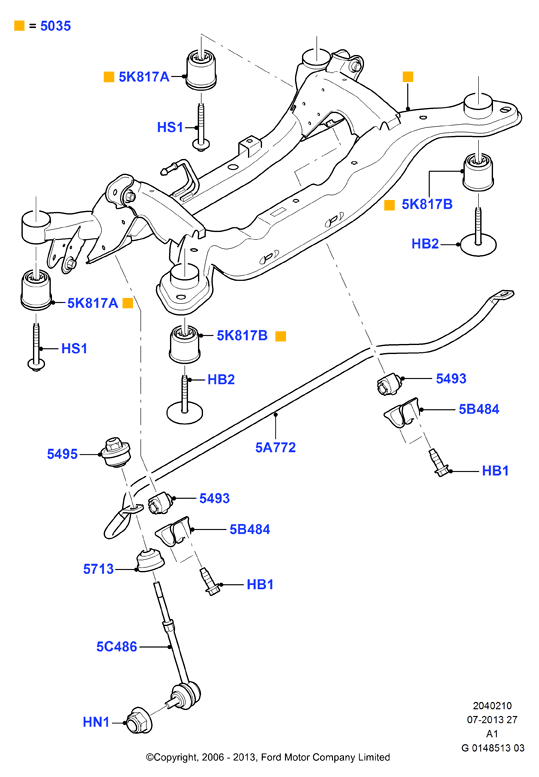 FORD 1 377 349 - Tanko, kallistuksenvaimennin onlydrive.pro