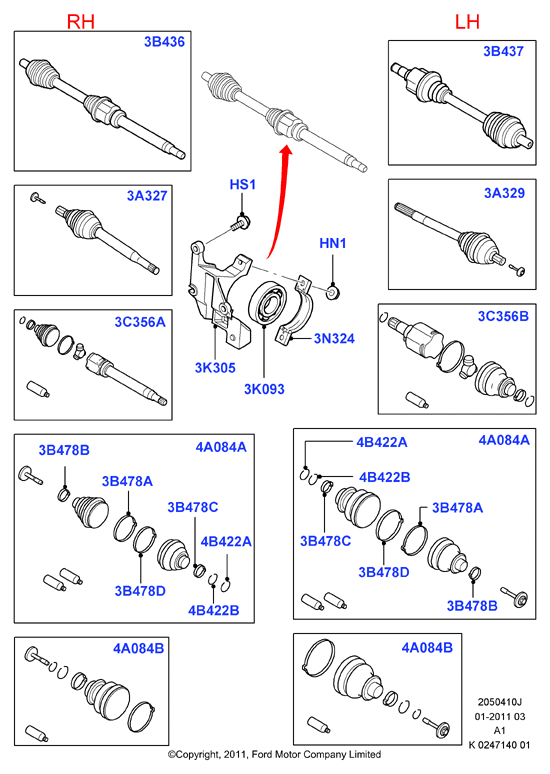 FORD 1446292 - Bellow, drive shaft onlydrive.pro