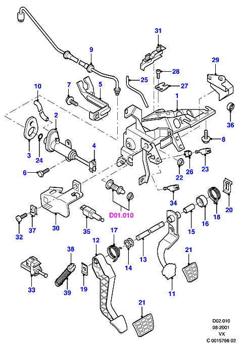 FORD 1 044 350 - Brake Light Switch / Clutch onlydrive.pro