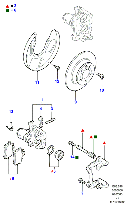 FORD 1002211 - Rear brakes: 1 pcs. onlydrive.pro
