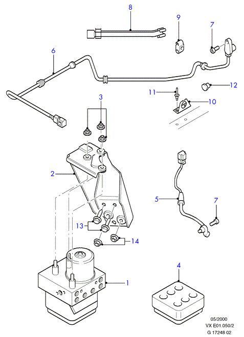 FORD 7 307 991 - Датчик ABS, частота вращения колеса onlydrive.pro