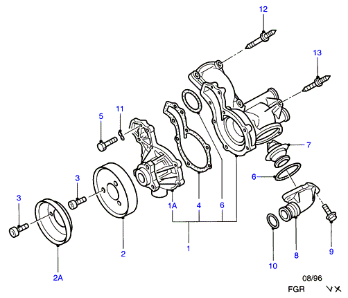 FORD 1 566 240 - Водяной насос onlydrive.pro