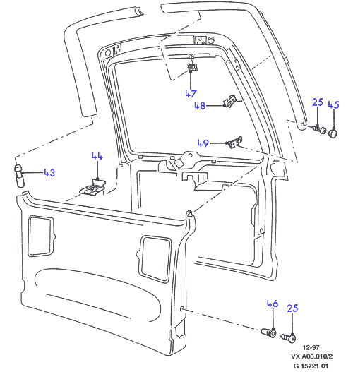 VW 1 094 814 - Газовая пружина, упор onlydrive.pro