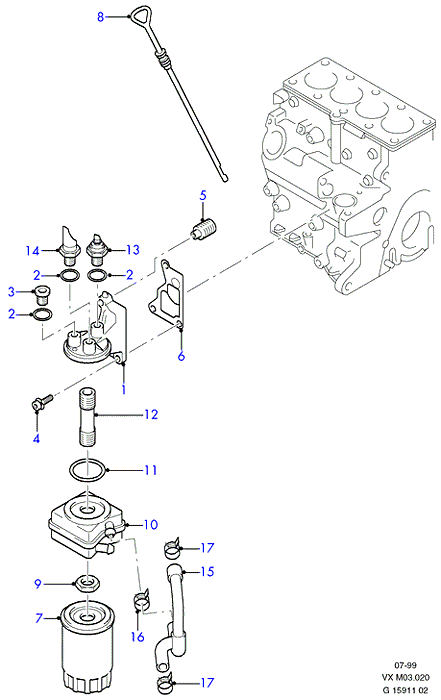 VW 1002825 - Oil Cooler, engine oil onlydrive.pro