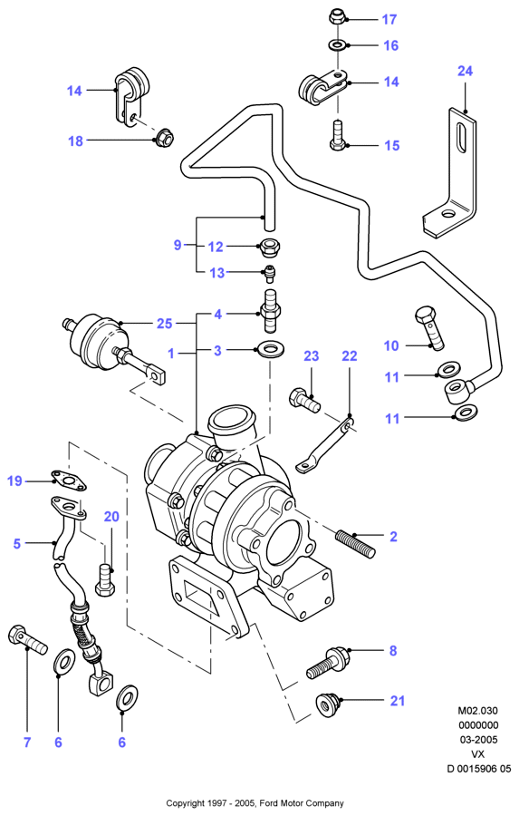 FORD 1002830 - Tiiviste, öljyn sisääntulo, (ahdin) onlydrive.pro