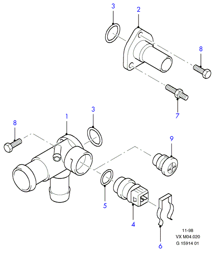 FORD 1 331 294 - Sensor, coolant temperature onlydrive.pro