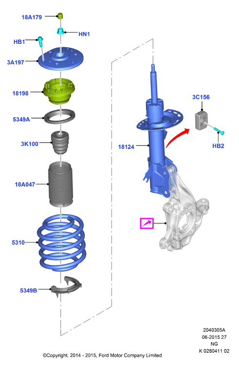 FORD 1801056 - Rolling Bearing, suspension strut support mounting onlydrive.pro