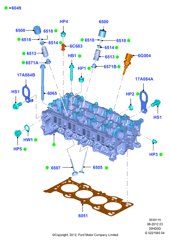 FORD 1 151 825 - Tarpiklis, vožtuvo šerdis onlydrive.pro