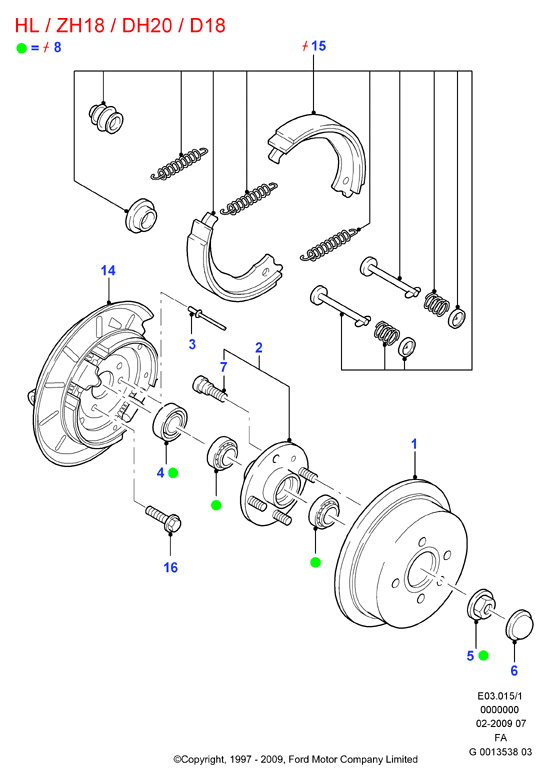 FORD 7114005 - Piduriklotsi komplekt,ketaspidur onlydrive.pro