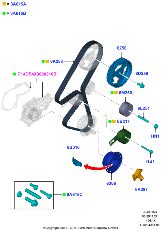 FORD 1738649 - Timing Belt onlydrive.pro