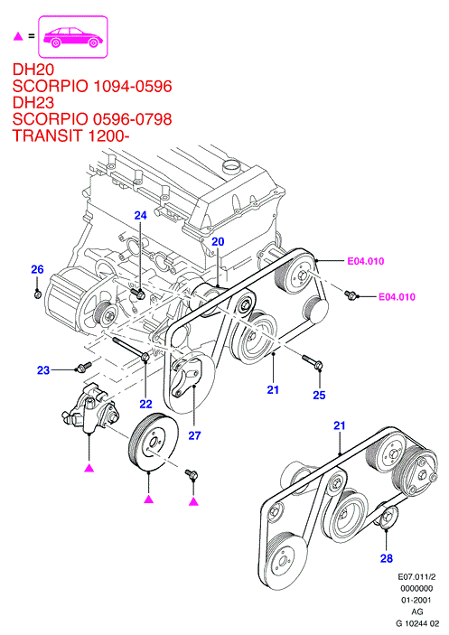 FORD 1011696 - V formos rumbuoti diržai onlydrive.pro