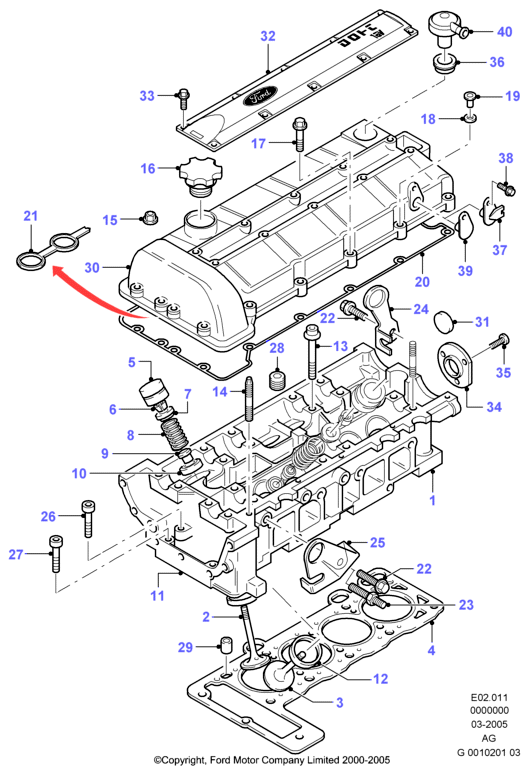 FORD 1073369 - Bolt Kit, cylinder head onlydrive.pro