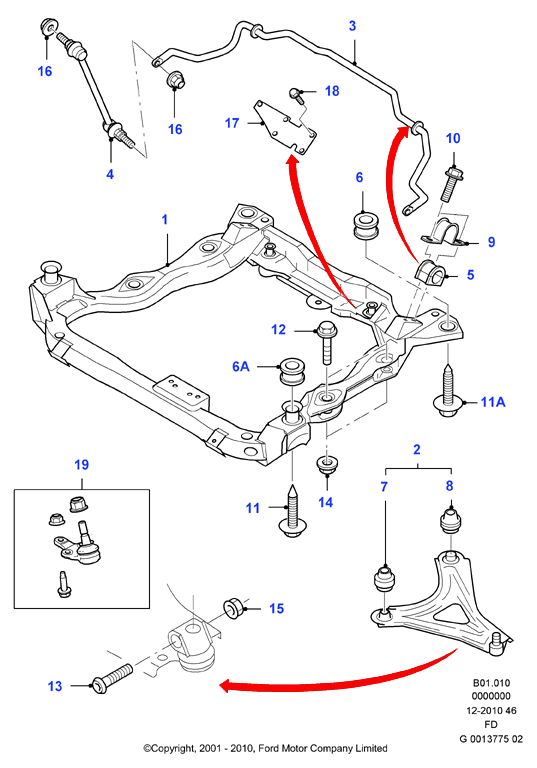 FORD 6870549 - Сайлентблок, рычаг подвески колеса onlydrive.pro