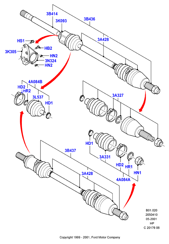 FORD 1038182 - Drive Shaft onlydrive.pro